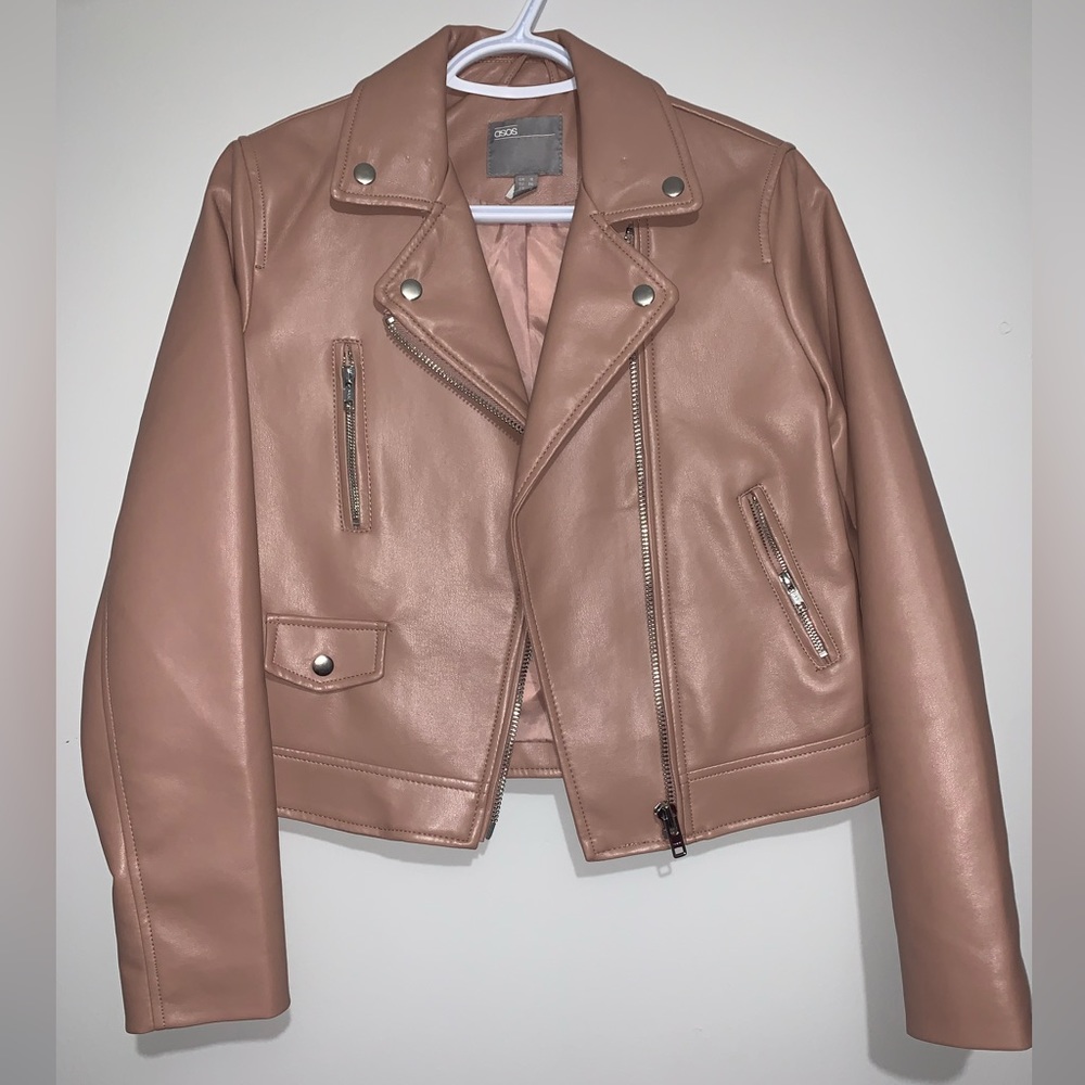 ASOS MILKSHAKE PINK LEATHER JACKET